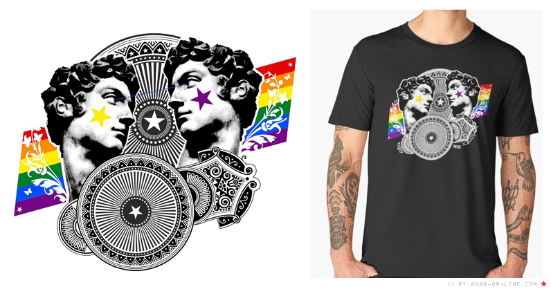 T-shirt for the gay pride month - I love a classical guy